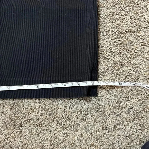 Express Womens Pants Black‎ Low Rise Buckle Size 6 M Editor Oldskool Boot Grunge - Picture 2 of 12